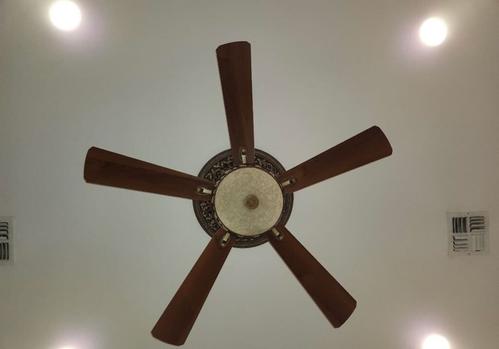 Ceiling fan installation