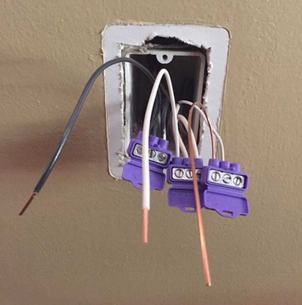 broken electrical wire repair