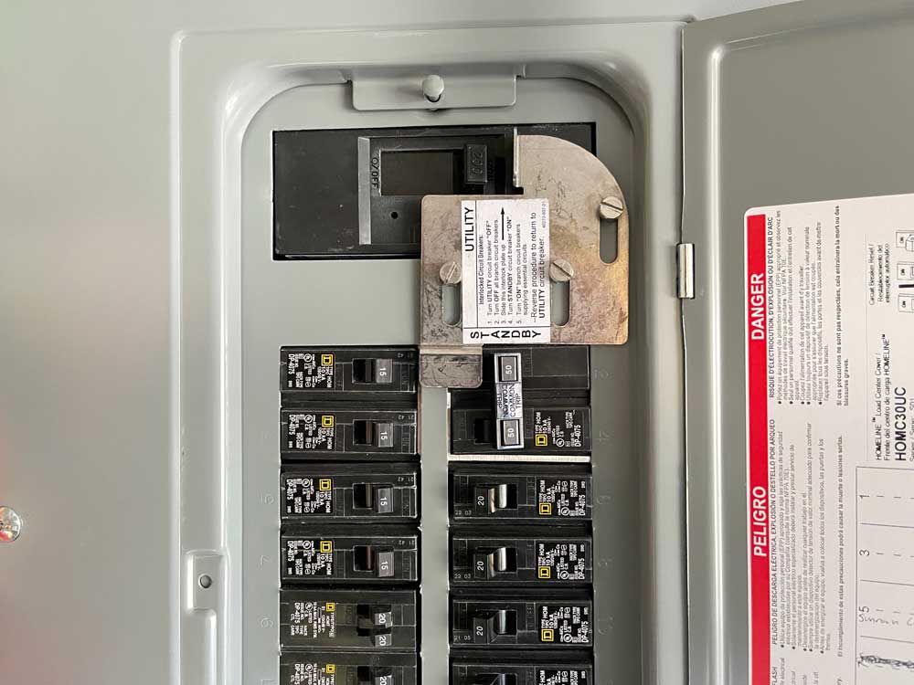 Rewiring an electrical panel